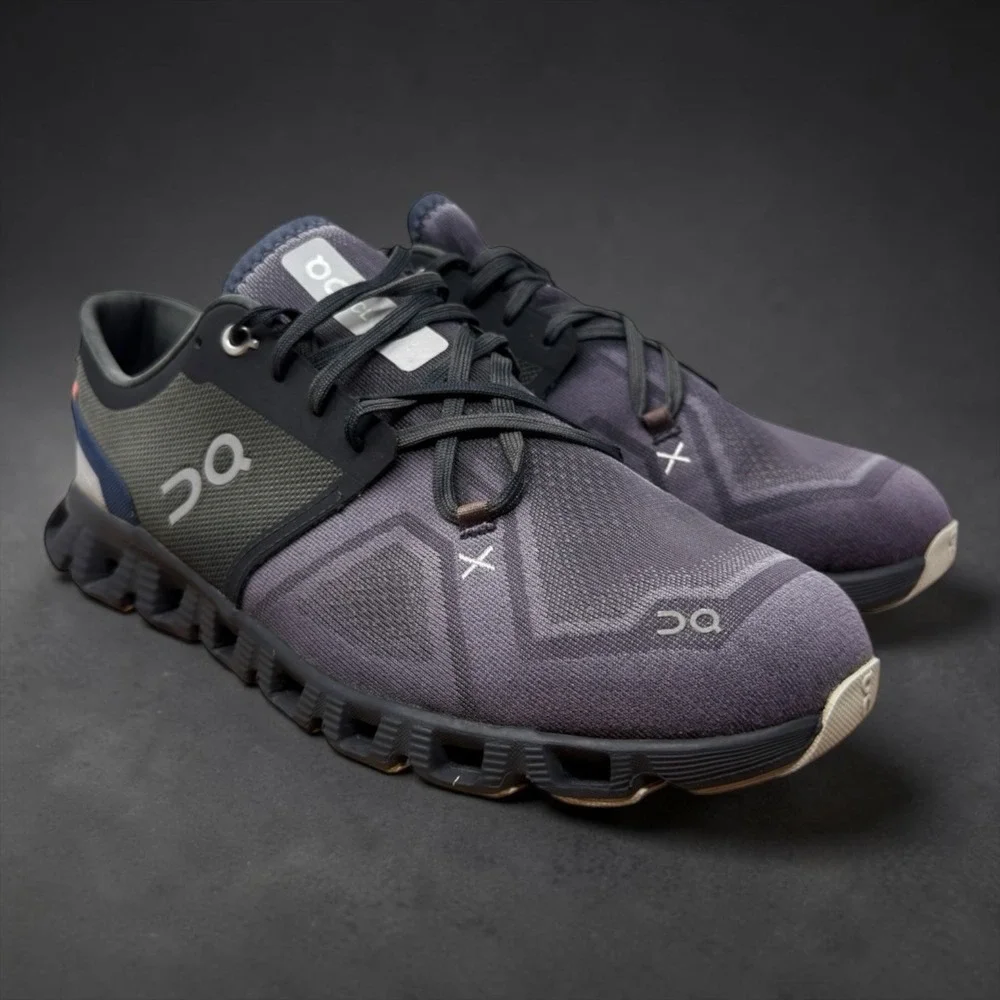 On Running Cloud X Mens 11 Magnet Navy Training Shoes 60.98705 Low Top Sneaker